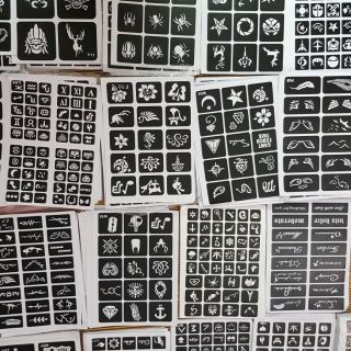 5 tờ khuôn henna a4 ( inbox chọn mẫu)