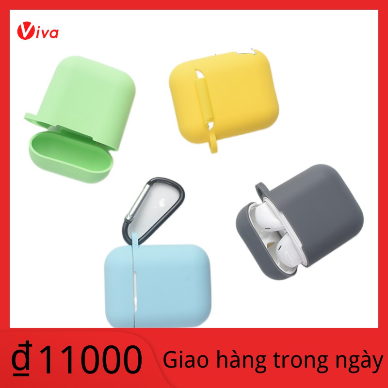 viva vỏ bảo vệ Apple I9S / I10 i11 i12 không dây bluetooth airpods nắp tai nghe silicon loại dày