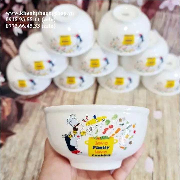 bộ 10 chén ăn cơm - bộ chén ăn cơm