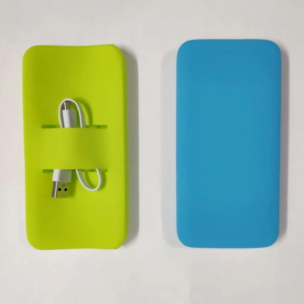 Vỏ silicon SJJL bảo vệ pin sạc dự phòng pb200lm pb100lm USB 20000mah 10000mah chống trượt tiện dụng cho xiaomi