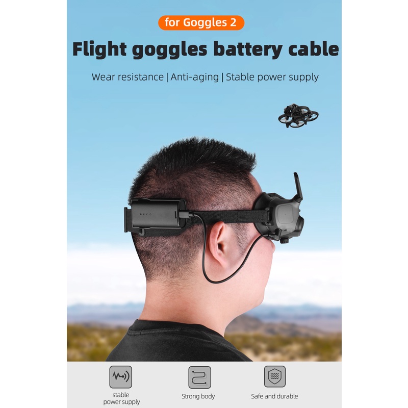Dây Cáp Nguồn 2 Pin Cho Djiavata goggles 2