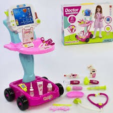 [HPTOYS] Đồ chơi bác sĩ xe đẩy khám cao cấp cỡ lớn (kick thước và ảnh thật)