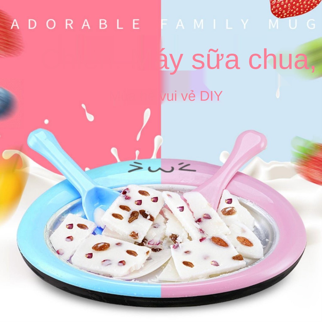 Summer Cooling Sand Ice Máy gia đình sinh tố không cắm điện làm đá bào chiên mini