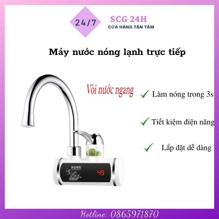 Máy nóng lạnh lắp đặt tại vòi cao cấp - nhỏ gọn tiên lợi, làm nóng trực tiếp, chống giật, an toàn tuyệt đối