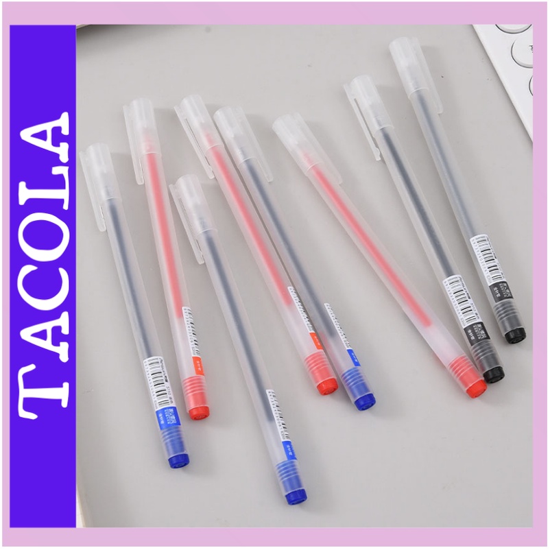 Bút bi nước văn phòng mực gel 0.5mm TACOLA màu xanh đen đỏ B01