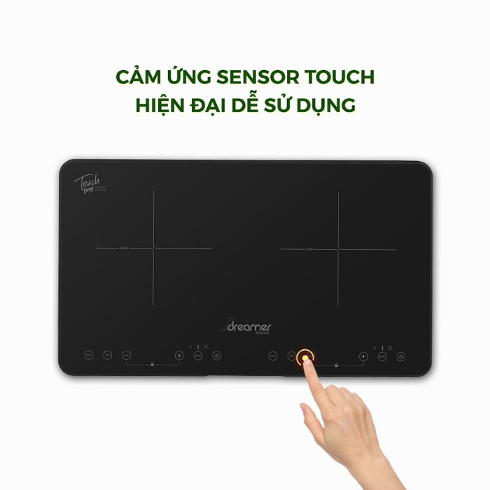 Bếp Từ Dương Đôi DREAMER DKA-DIC135B  - DKA-DIC135G  Cảm Ứng Thông Minh