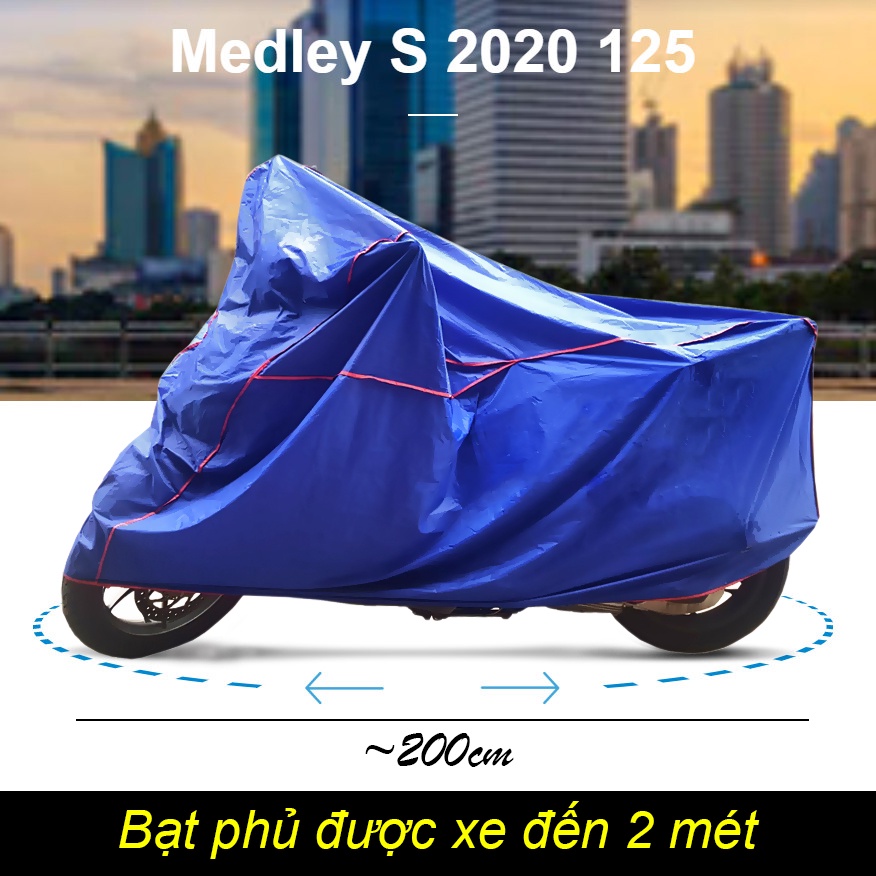 Bạt Phủ Xe Máy Mô Tô Vải Dù Cao Cấp Chống Mưa Chống Nắng Tốt, Hàng Loại 1, Dày Dặn, Thích Hợp Mọi Loại Xe