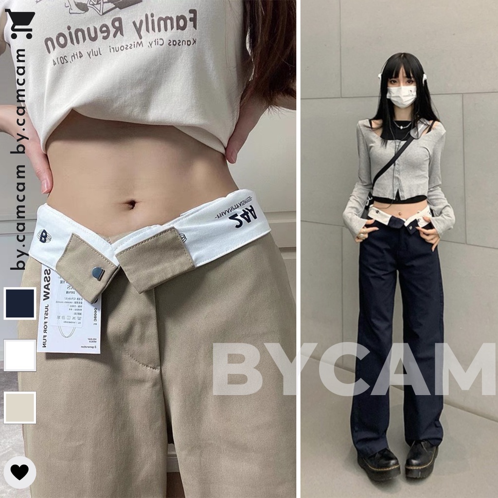 Quần Kaki Jennie Trendy Hàn Quốc Ống Suông, Quần Kaki Mẫu Mới Nhất 2022 - 𝘽𝙮.𝘾𝙖𝙢𝙘𝙖𝙢