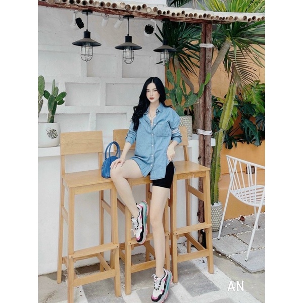 ÁO SƠ MI BÒ TAY PHỐI VẠT BẦU