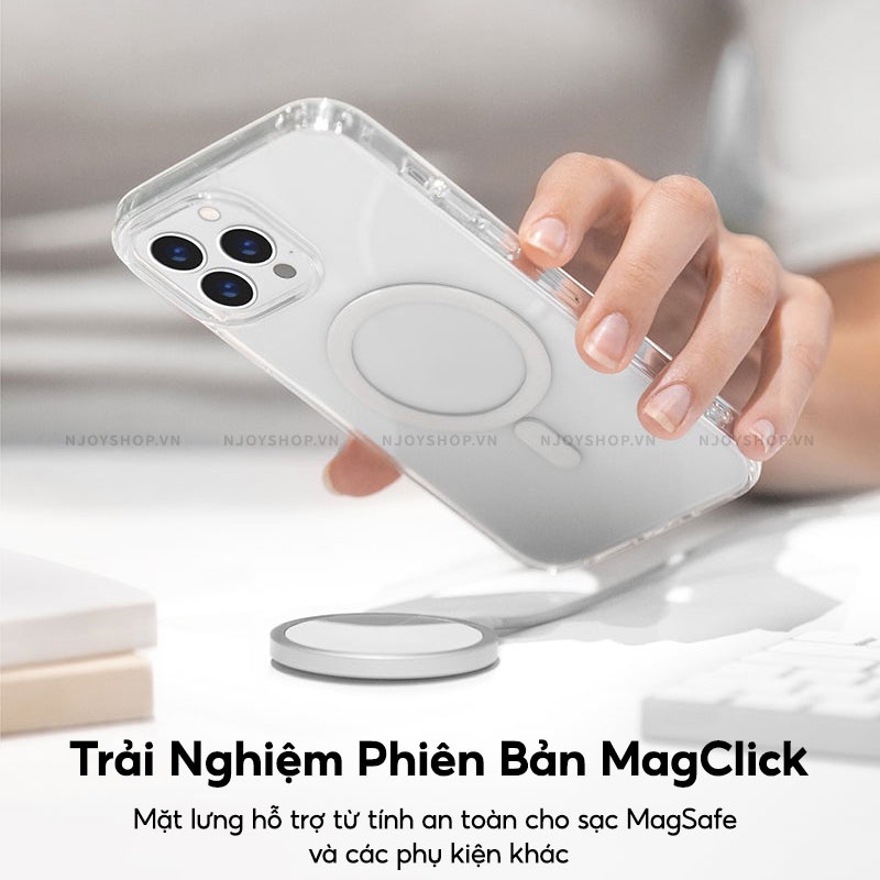 Ốp Lưng Cao Cấ Hỗ Trợ Sạc Không Dây Trong Suốt Chống Sốc Cho Điện Thoại IP13 UNIQ LifePro Xtreme Njoyshop