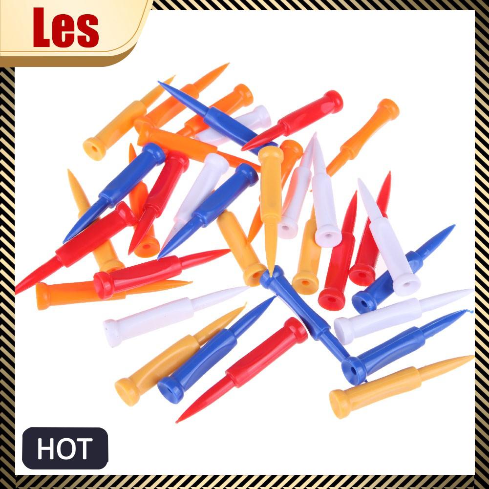 New Promotion 35pcs/pack Golf Tees Plastic Castle Tee Height Control Step Down 68mm Drop Shipping