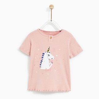 Mã 4156 áo thun hồng nhạt in hình ngựa pony của Jumping Bean cho bé gái