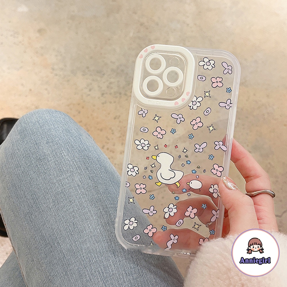 Ốp Điện Thoại TPU Mềm Siêu Mỏng Chống Sốc In Hình Hoa Cúc Cho IPhone 14 13 12 11 Pro Max X XR 8 7 Plus