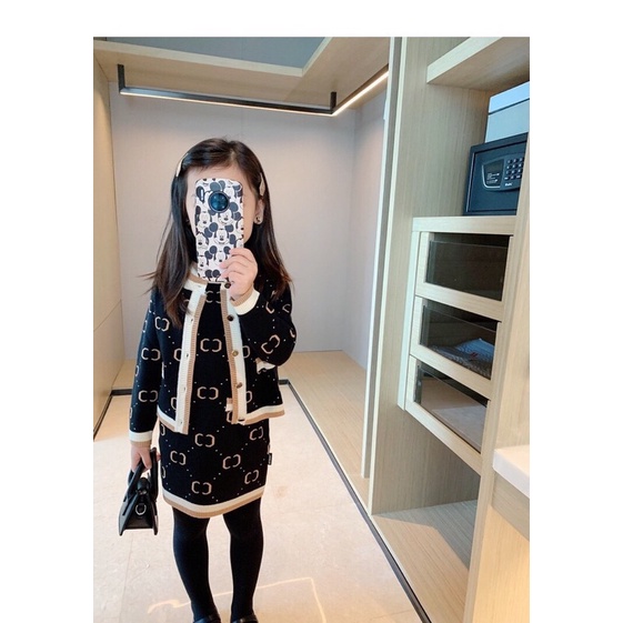 Bộ nỉ da cá bé gái 12-45kg