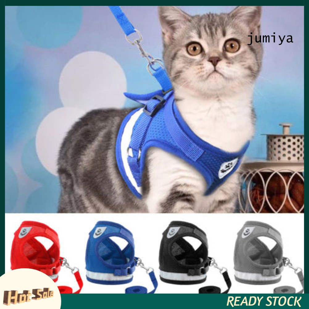 Leon Pet- Dây dắt chó mèo + dây yếm đai áo ngực cho chó mèo có vòng phản quang