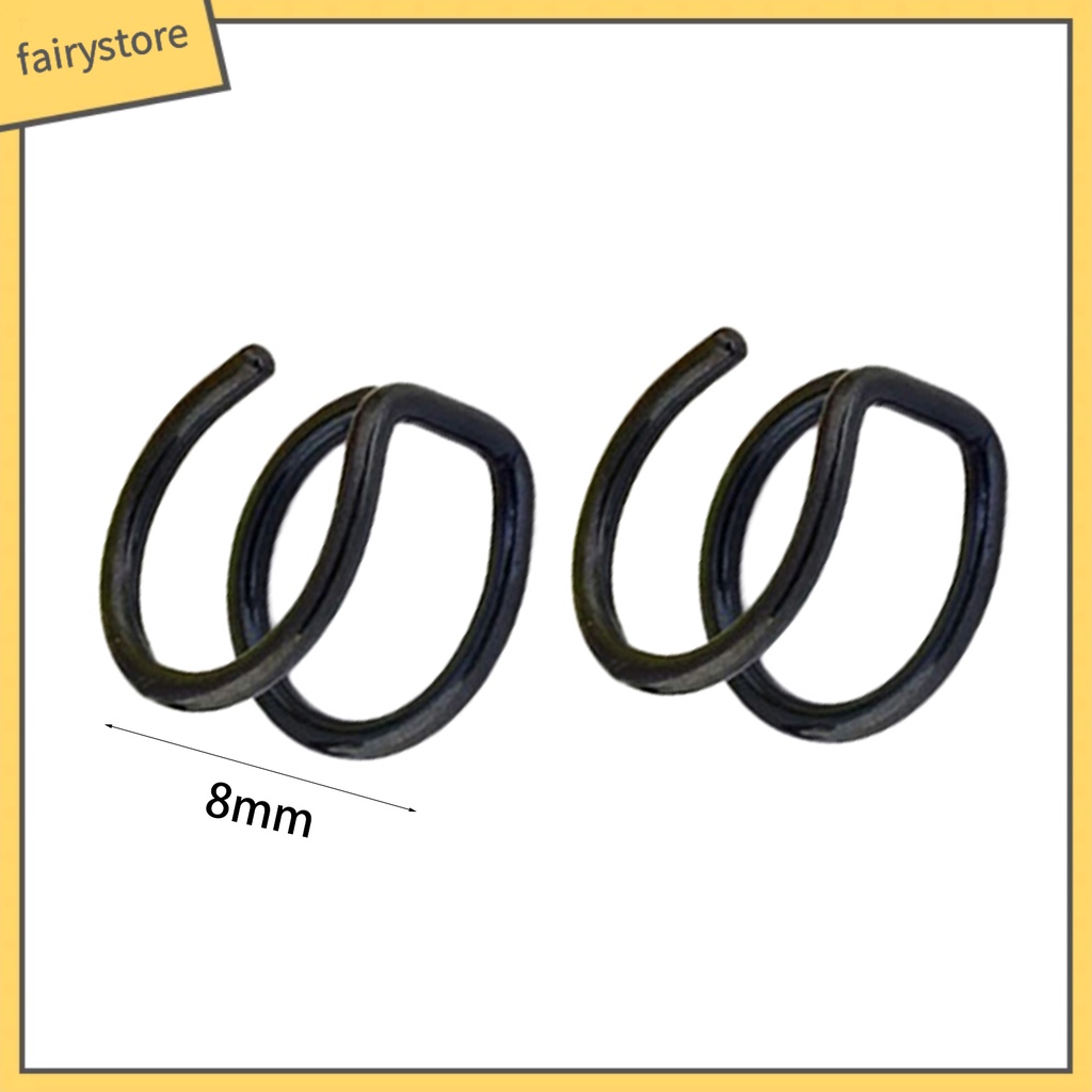 Khuyên kẹp vành tai giả 2 hàng bằng thép không gỉ cá tính