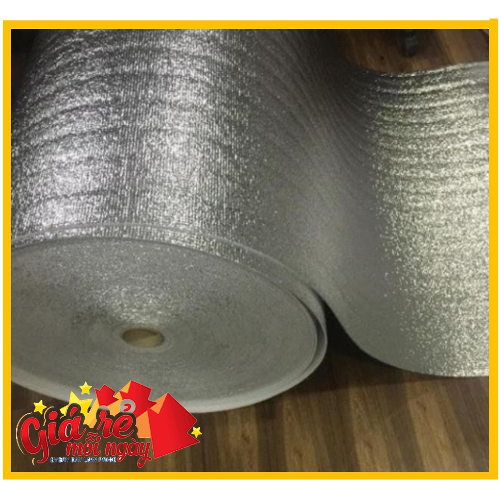 Tấm xốp bạc dày 5mm cách nhiệt cho cửa kính, che nắng ô tô