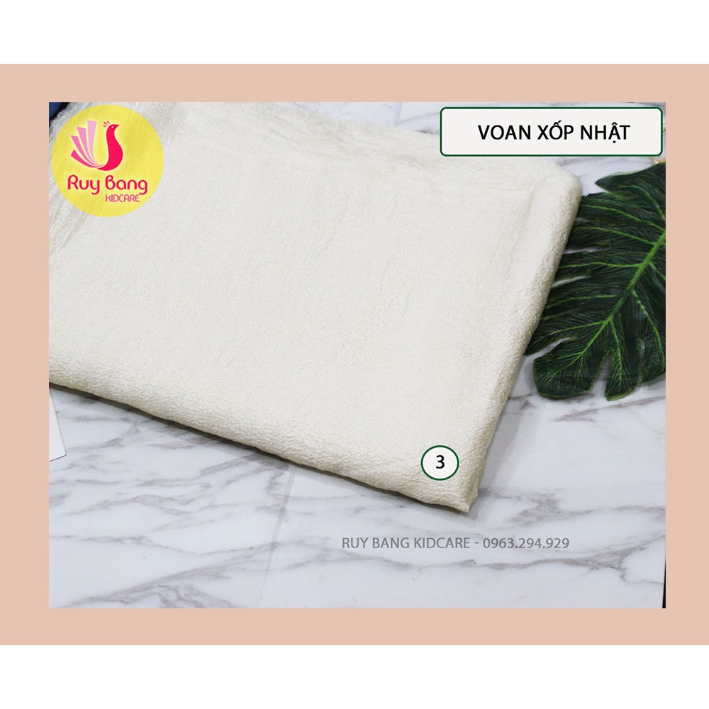 [Mã SKAMLTSM9 giảm 10% đơn 99K] Vải voan làm hoa handmade, hoa cài áo - Vải xốp nhật