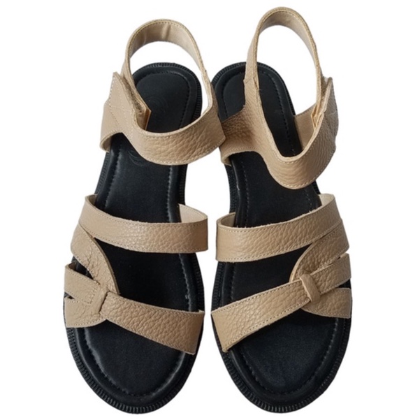 Giày sandal nữ da bò thật BIGBEN cao cấp SDN53