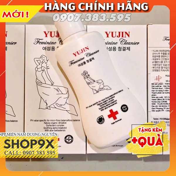 Dung Dịch Vệ Sinh Phụ Nữ Hàn Quốc YUJIN 120ML Hồng-Sạch-Thơm-Se Khít Vùng Kín