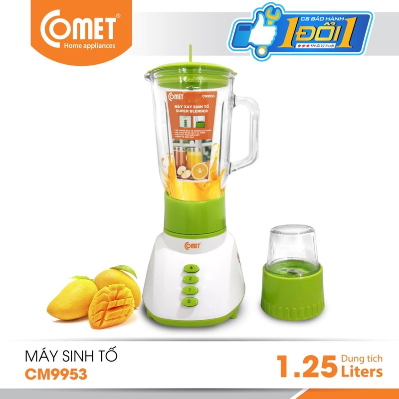 (Phụ kiện chính hãng) LY, CỐI THỦY TINH MÁY XAY SINH TỐ COMET CM9953 CM9956 CM9978 CM9828 CM9976 CM9985G CM9986 CM9987…