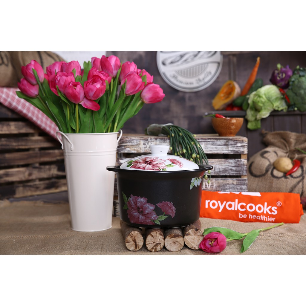 Nồi sứ nấu bếp từ Royalcooks Santa Rosa 3L