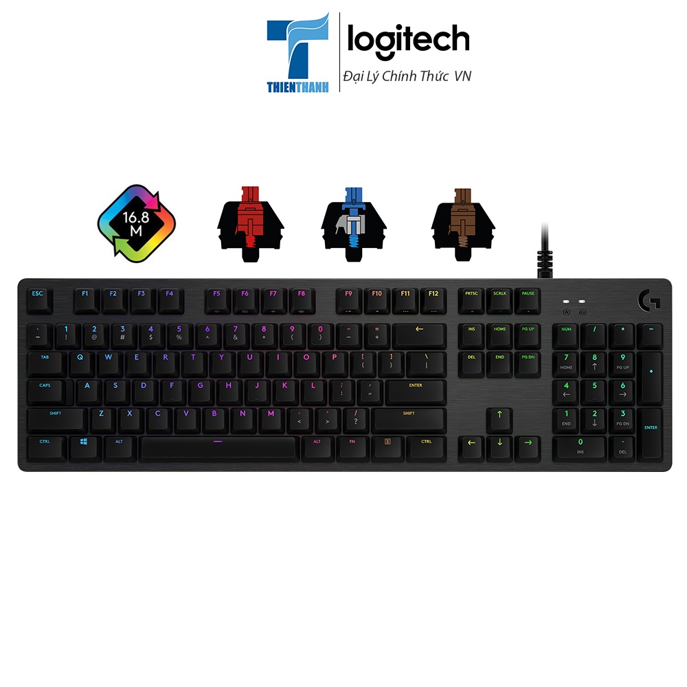 Bàn Phím Cơ Gaming Logitech G512 GX Led RGB LIGHTSYNC