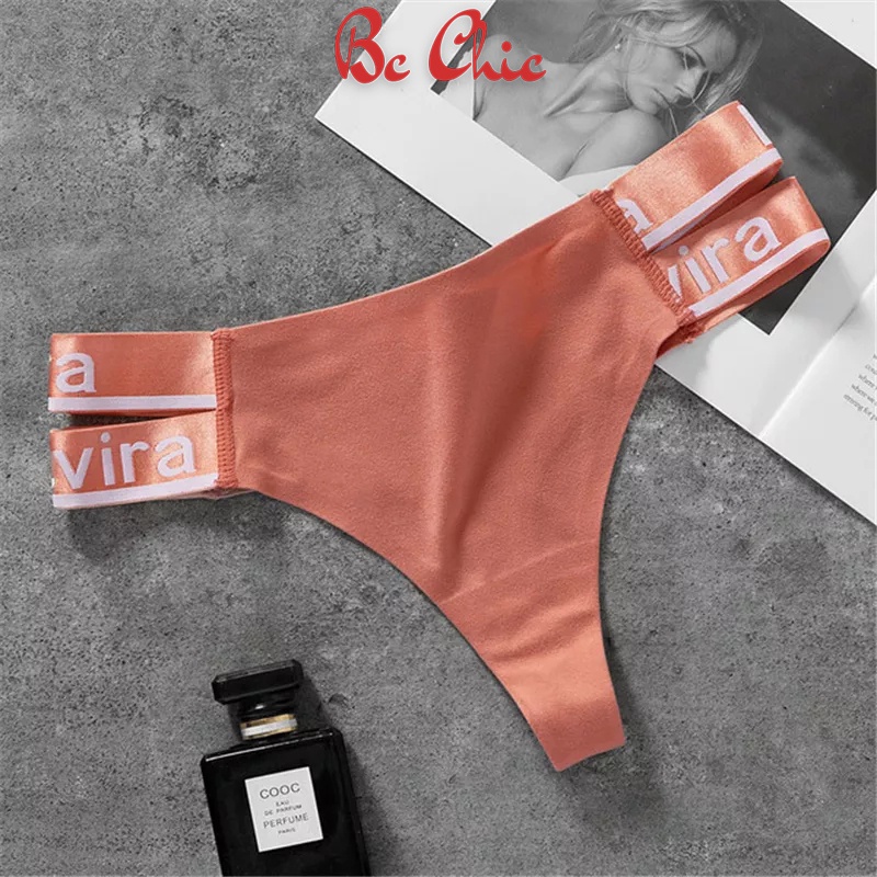Quần Lọt Khe Nữ , Quần Lót Nữ Lọt khe cotton cao cấp hai dây viền chữ cá tính quyến rũ mã Q416 BC_CHIC LINGERIE