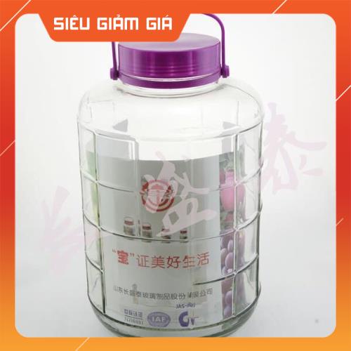 Bình Thủy Tinh Ngâm Rượu Có Quai Xách Dung Tích 5L,8L, 10L, 12L, 16L,20L