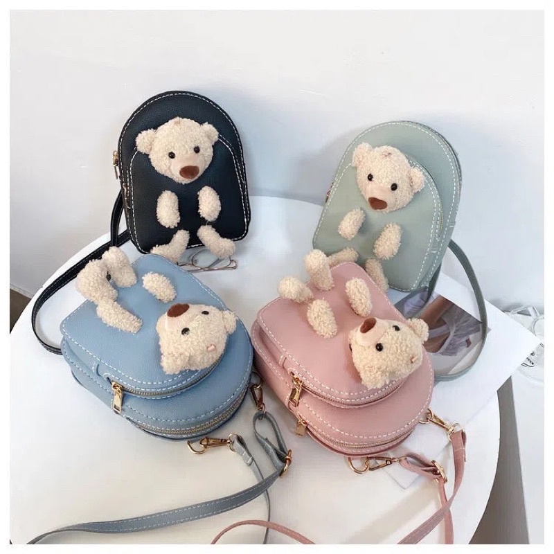 M11_Túi Balo Gấu Tự May Handmade