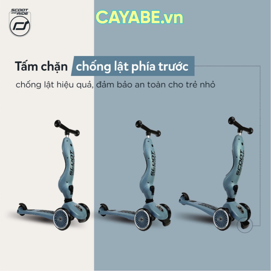 Xe scooter - xe chòi chân cho bé Scoot And Ride Highwaykick 1 chính hãng có ghế ngồi đủ 8 màu (1-5 tuổi)