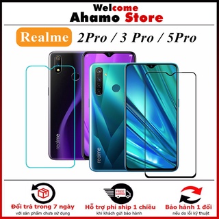 [FreeShip_50K] Kính Cường Lực Realme 5 / 3 / 5Pro / 3Pro 9D FULL MÀN