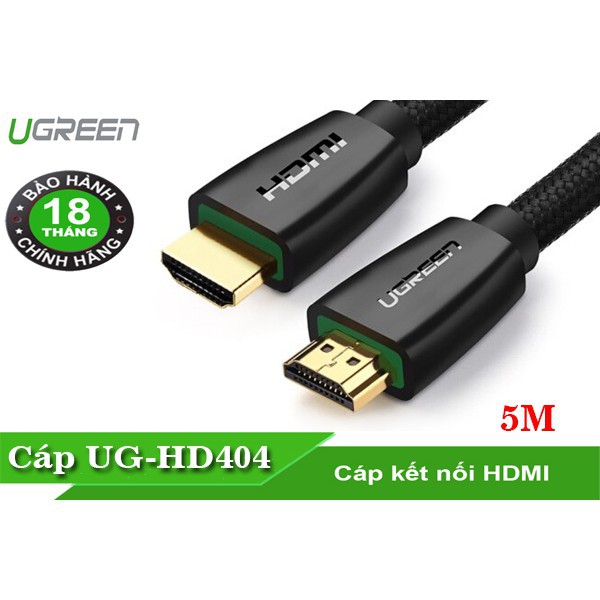 Cáp HDMI 2.0 hỗ trợ 3D, 4K, độ dài từ 1-10m UGREEN HD118