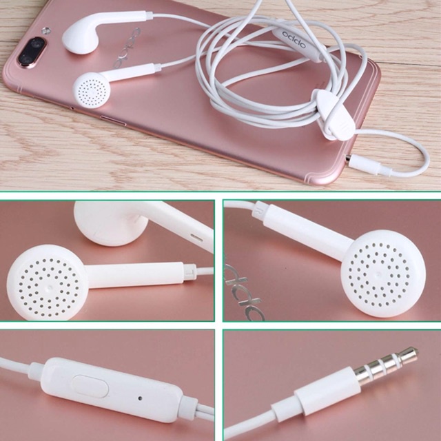 Tai nghe OPPO F9 chính hãng Tai Nghe dành cho điện thoại OPPO Loại Tốt Nghe Nhạc Âm Lượng Lớn Không Đau Tai
