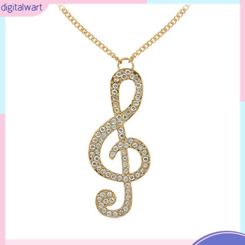 Vòng cổ Mặt Nốt Nhạc Đính Đá Thời Trang Cho Nữ