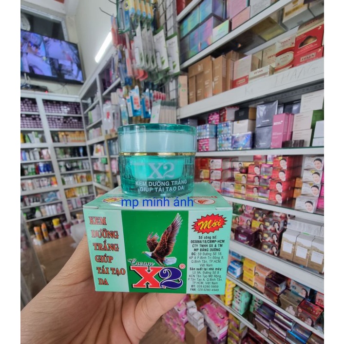 kem x2 dưỡng trắng da - tái tạo da 8gr 94,5k [ chính hãng cty ]