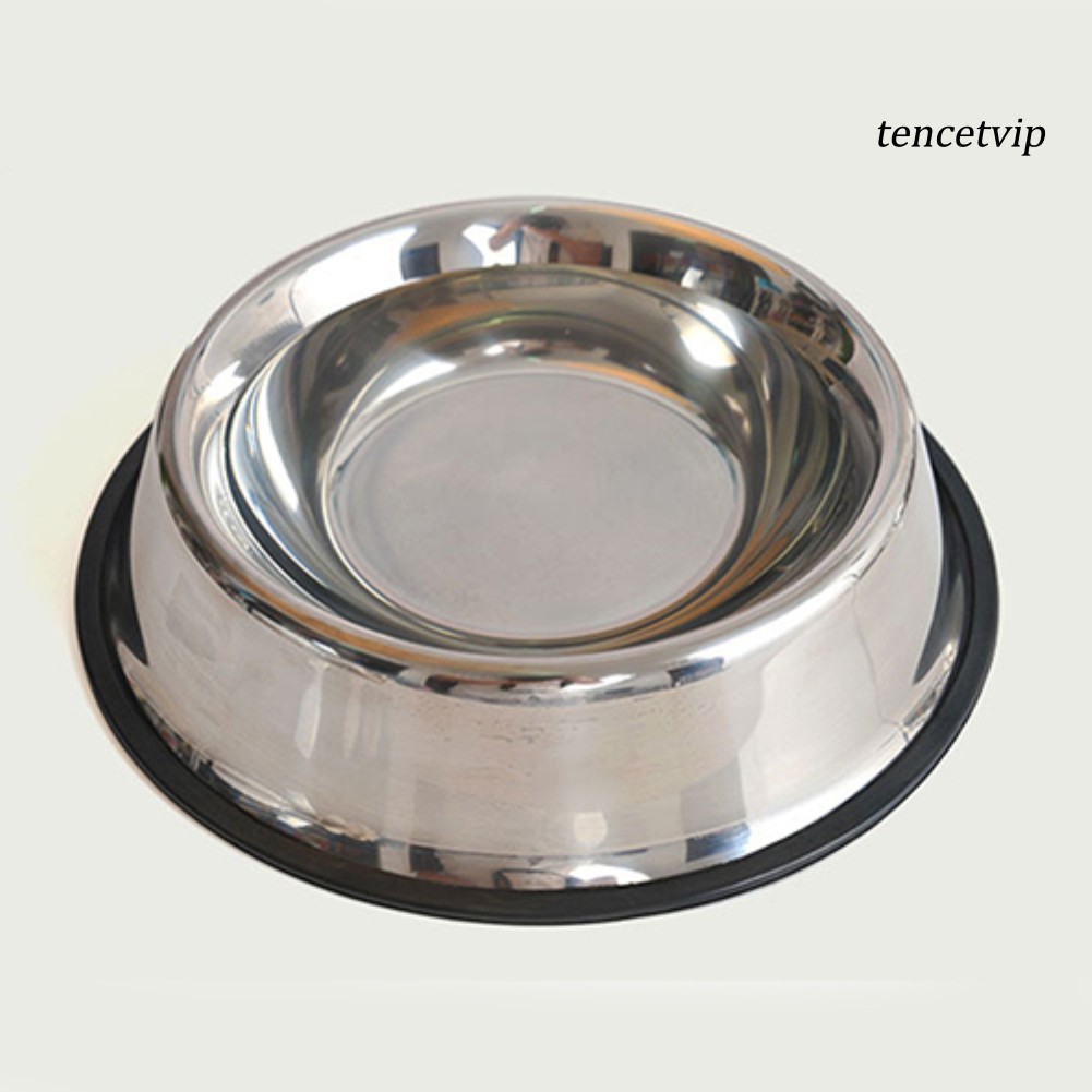 Bát đựng thức ăn dành cho thú cưng bằng thép không gỉ chống trượt sử dụng tiện lợi