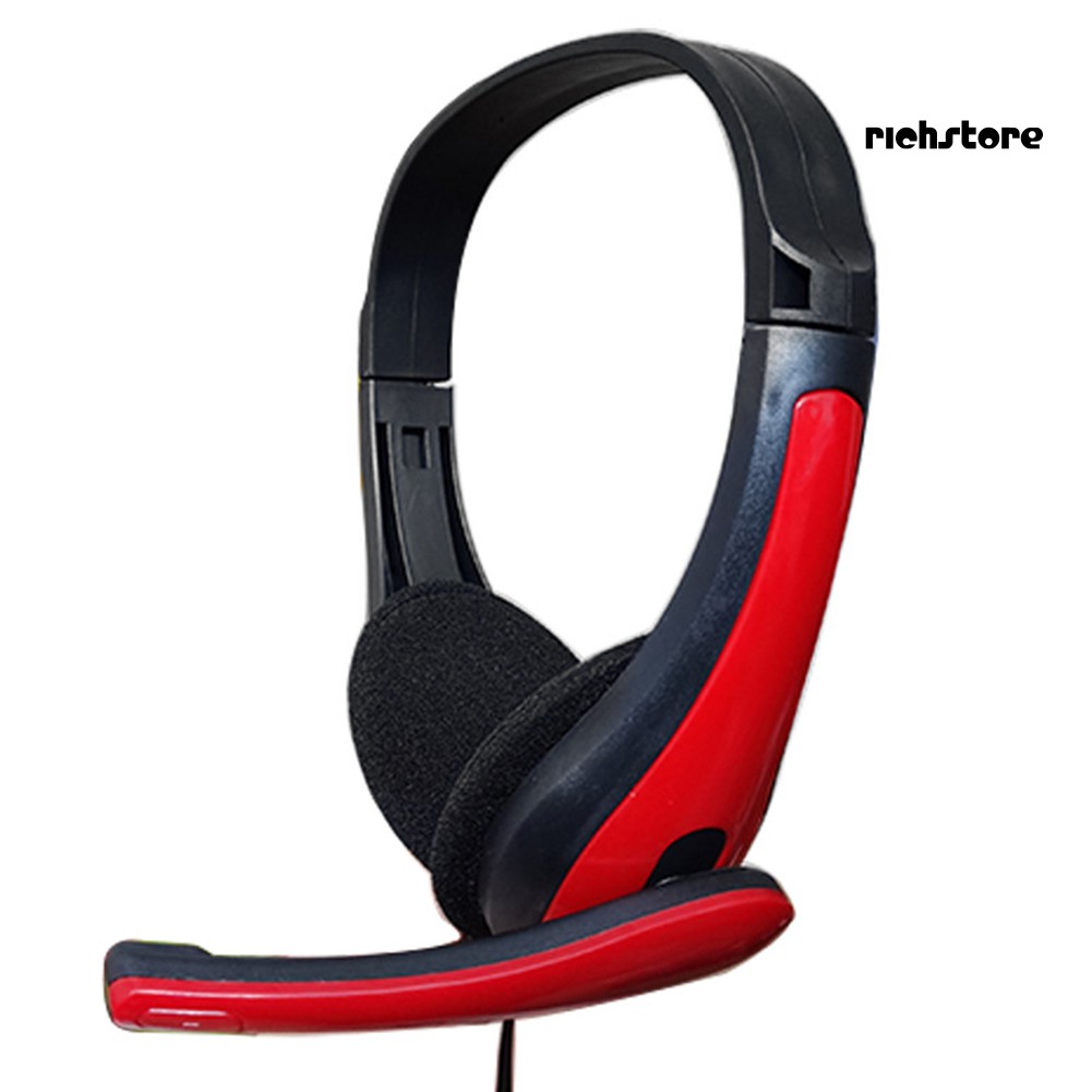 EJ_3.5mm Wired Stereo Gaming Headset Noise Canceling Lightweight Headphone with Mic