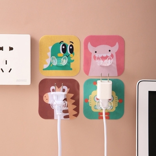 Móc treo phích cắm điện kiểu hoạt hình dễ thương tiện dụng cho nhà bếp/ phòng tắm