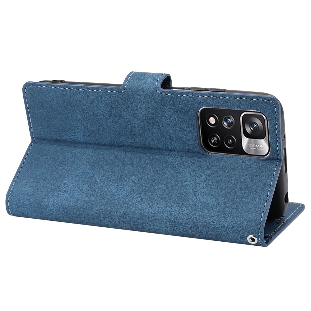 Bao da điện thoại nắp gập chất giả da có ngăn đựng thẻ cho Xiaomi Redmi Note 11 10 9 8 Pro 8T K40 Pro