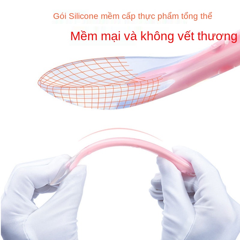 ◕Thìa cho bé Silicone Thức ăn bổ sung cho bé Thìa cho trẻ sơ sinh Nước ăn Đầu mềm Thìa học cách ăn Thìa cảm biến nhiệt đ