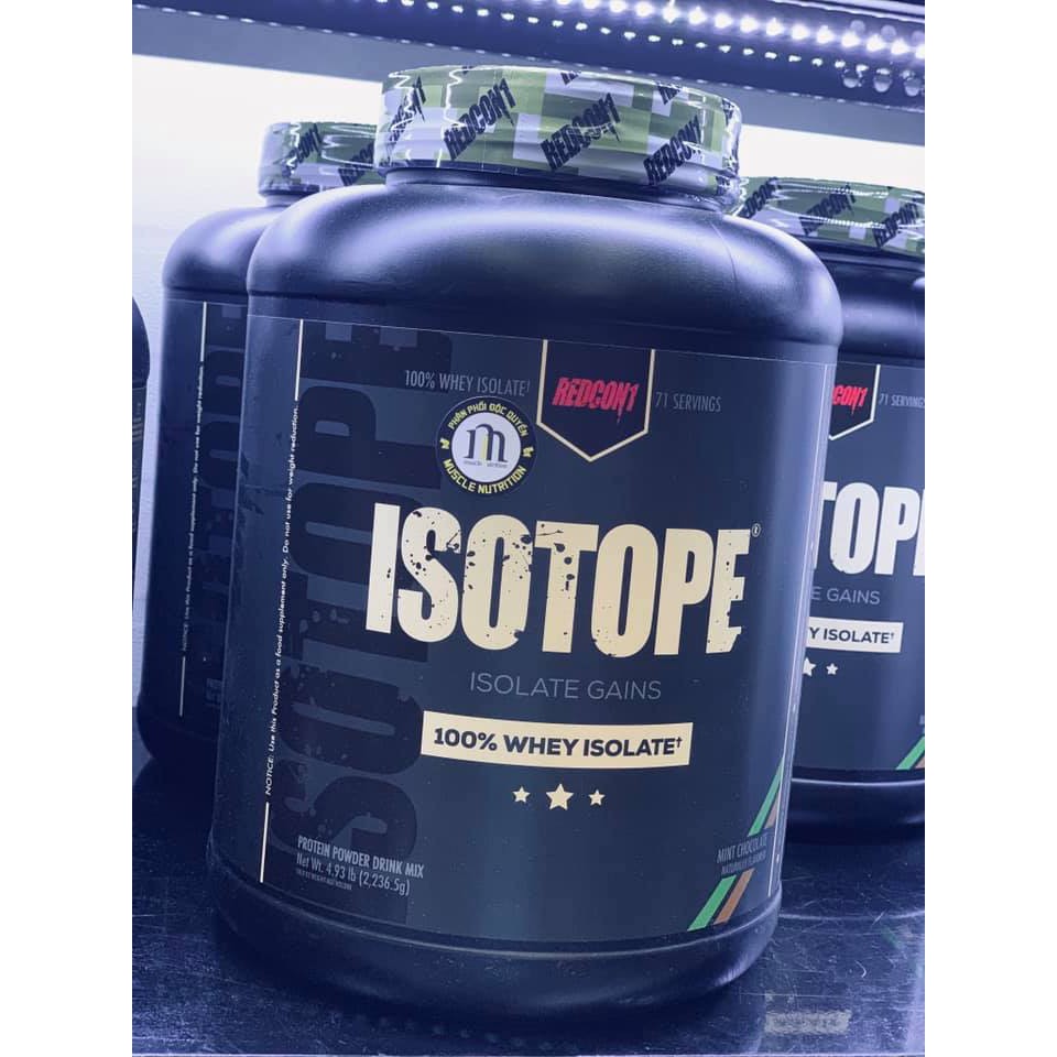 WHEY ISOTOPE 100% ISOLATE REDCON 1 - SỮA WHEY PROTEIN TĂNG CƠ BẮP 5LBS ISO TOPE
