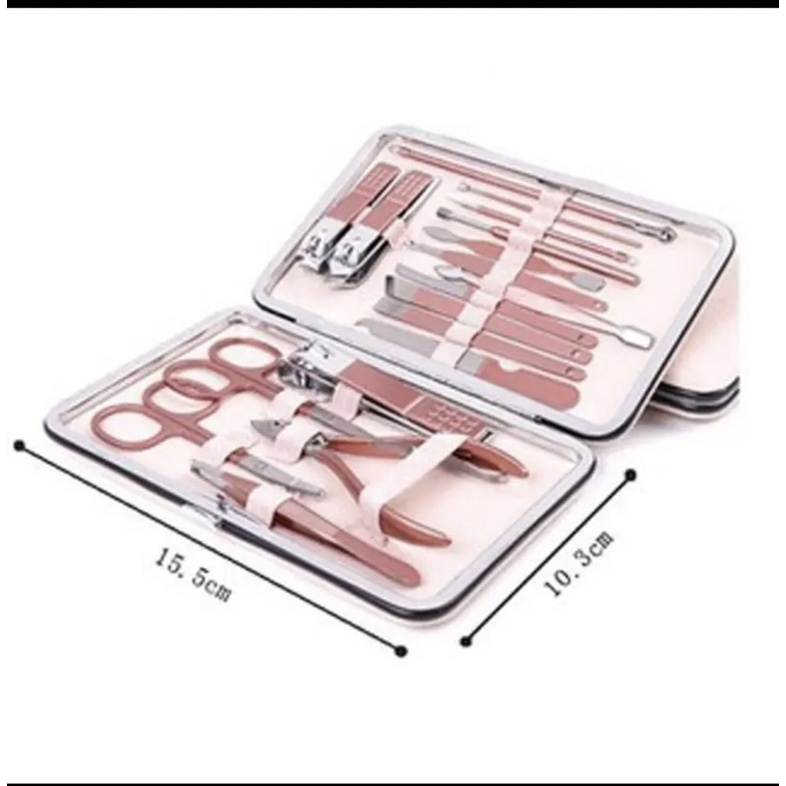 Bộ cắt tỉa móng chân móng tay vàng _ hộp 18 chi tiết