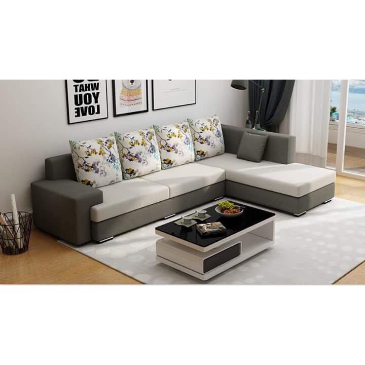 Sofa giá rẻ đẹp tặng bàn+ 2 đôn