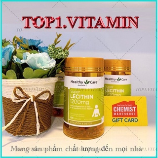 Mầm đậu nành Healthy Care Super Lecithin 100v đẹp da, đào thải độc tố gan, cân bằng nội tiết tố date mới nhất