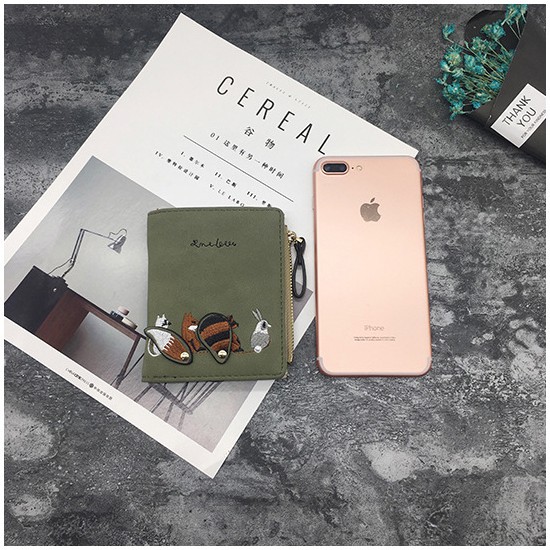 [Mã FAMAYWA2 giảm 10K đơn 50K] Ví Cầm Tay PaPu VN07 Thêu Hình Thú Dễ Thương Nhiều Ngăn Da Dẹp | BigBuy360 - bigbuy360.vn