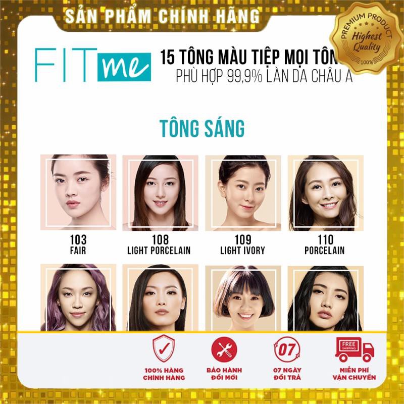 [CHÍNH HÃNG] Kem Nền Chống Nắng Fit Me Maybelline New York Matte SPF 22 30ml | BigBuy360 - bigbuy360.vn