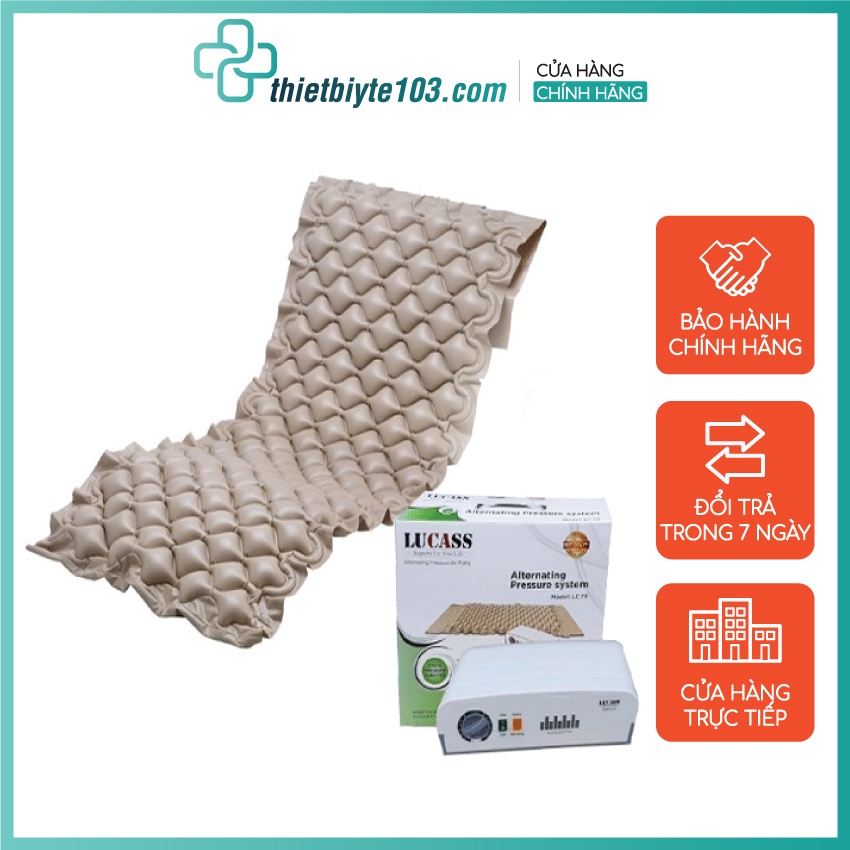 Đệm Hơi Chống Loét LUCASS LC79 - Đệm Cao Cấp Dành Cho Người Già, Người bệnh nằm Giường Lâu Ngày, chống lở loét