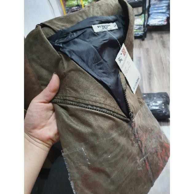 Áo Khoác Da Lộn Bubbery / Xả Hàng Giá Sốc