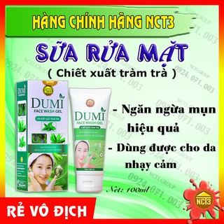Sữa Rửa Mặt Thảo Dược DUMI Dạng Gel ( 100ml ) ( Hàng chính hãng công ty NCT3 )